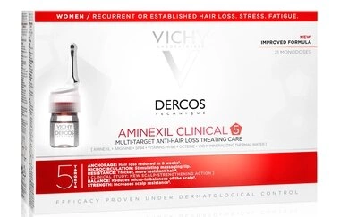 Віши (Vichy) Деркос Амінексил Клінікал 5 засіб проти випадіння волосся комплексної дії для жінок 6 мл №21