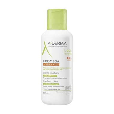 А-Дерма (A-Derma) Екзомега Контрол крем пом'якшуючий для тіла для обличчя 400 мл