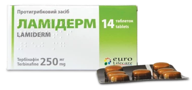 Ламидерм таблетки 250 мг №14