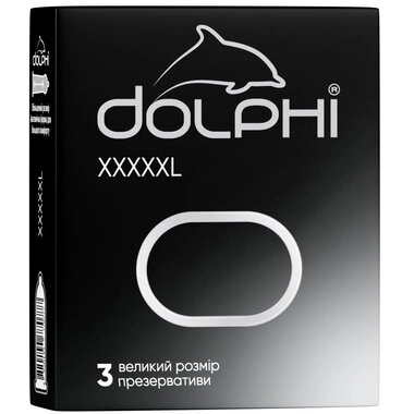 Презервативи Долфі (Dolphi XXXXXL) збільшеного розміру 3 шт