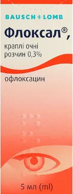 Флоксал краплі очні 0,3% флакон 5 мл