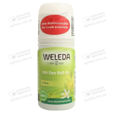 Веледа (Weleda) дезодорант роликовый Цитрус защита 24 часа 50 мл