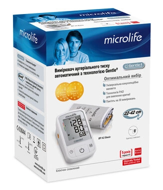 Тонометр Мікролайф (Microlife) BP A2 Basic автоматичний зі збільшеною манжетою