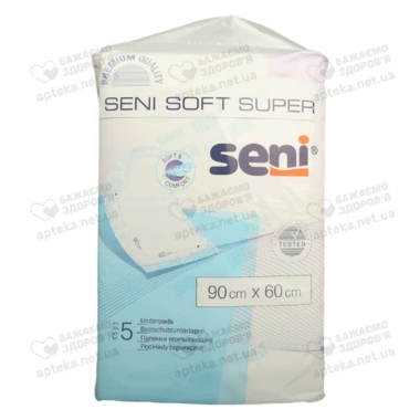 Пелюшки Сені Софт Супер (Seni Soft Super) 90 см*60 см 5 шт