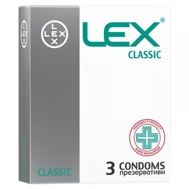 Презервативи Лекс (Lex Classic) класичні 3 шт