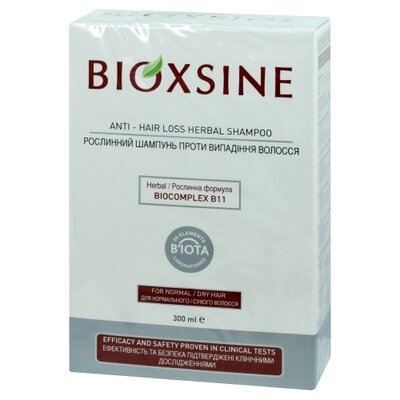 Биоксин (BIOXSINE) Дермаджен шампунь против выпадения для нормальных и сухих волос 300 мл — Фото 1