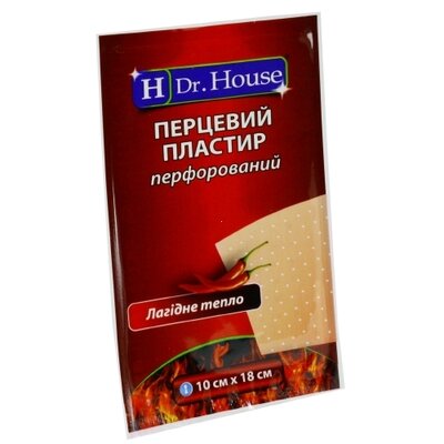 Пластир Доктор Хаус (Dr.House) перцевий розмір 10 см*18 см — Фото 1
