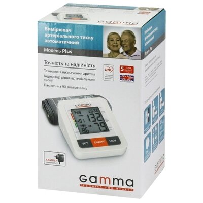 Тонометр Гамма (Gamma) Plus автоматический с адаптером — Фото 1