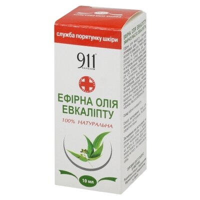 Олія ефірна евкаліпту 911, 10 мл — Фото 1