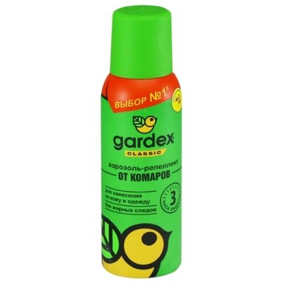 Гардекс (Gardex) Классик аэрозоль-репеллент против комаров 100 мл — Фото 1