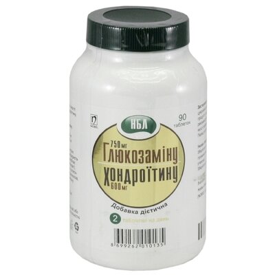 НБЛ Глюкозамін+хондроітин таблетки №90 — Фото 1