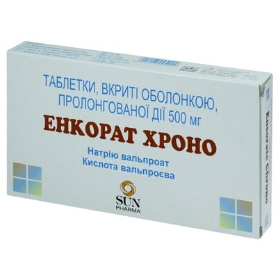 Енкорат Хроно таблетки вкриті оболонкою 500 мг №30 — Фото 1