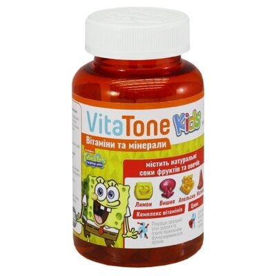 Витатон Кидс (Vitatone Kids) пастилки желейные для детей с витаминами №30 — Фото 1