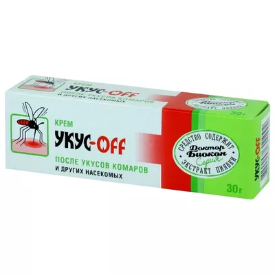 Укус-офф Доктор Біокон крем після укусів комарів та комах туба 30 г — Фото 1