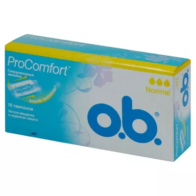 Тампони O.B. ПроКомфорт нормал (О.В. ProComfort normal) 16 шт — Фото 1