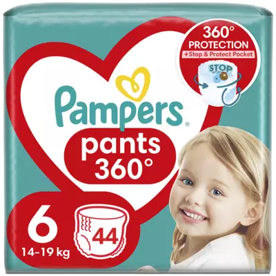 Подгузники-трусики для детей Памперс Пантс (Pampers Pants) размер 6 (14-19 кг) 44 шт — Фото 1