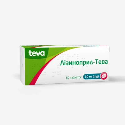 Лізиноприл-Тева таблетки 10 мг №60 — Фото 2