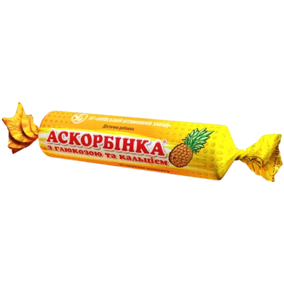 Аскорбинка с глюкозой и кальцием таблетки №10 — Фото 1