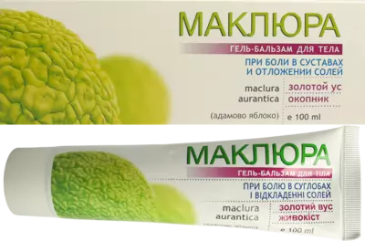 Маклюра гель-бальзам для тіла золотий вус та живокіст 100 мл — Фото 2