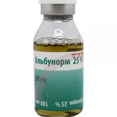 Альбунорм раствор для инфузий 25% флакон 100 мл — Фото 2