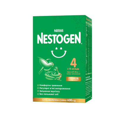Суміш молочна Нестле Нестожен 4 (Nestle Nestogen) з 18 місяців 600 г — Фото 1