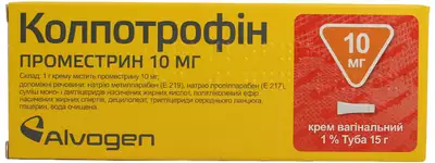 Колпотрофін крем вагінальний 1% туба 15 г — Фото 1