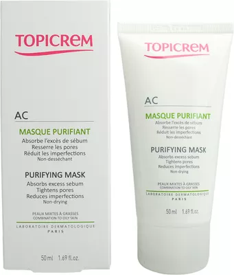 Топикрем (Topicrem) АС очищающая маска для жирной и комбинированной кожи 50 мл — Фото 3