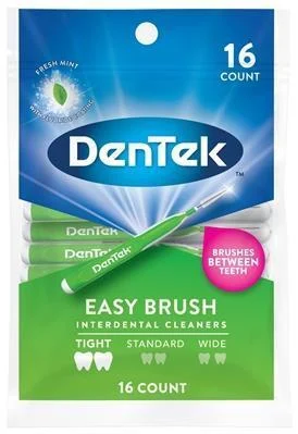 Щетки межзубные ДенТек (DenTek) для узких промежутков 16 шт — Фото 1