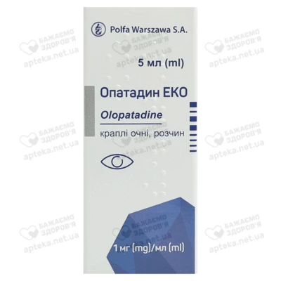 Опатадин Еко краплі очні 1 мг/мл 5 мл — Фото 1