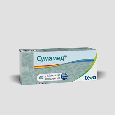 Сумамед таблетки диспергирующиеся 1000 мг №3 — Фото 3