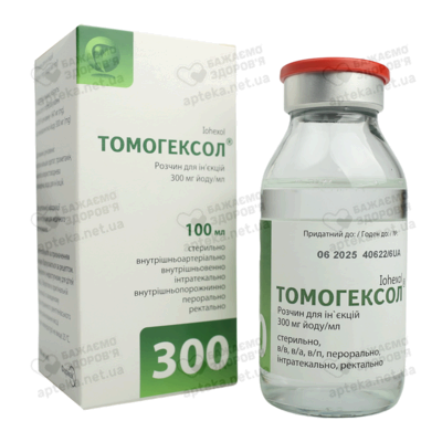 Томогексол раствор для инъекций 300 мг йода/мл флакон 100 мл — Фото 4