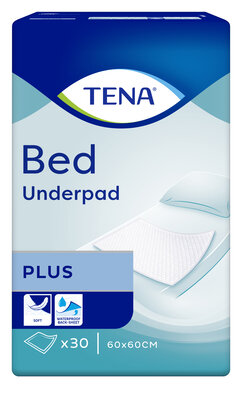 Пеленки Тена Бед Плюс (Tena Bed Plus) 60 см*60 см 30 шт — Фото 1