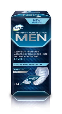 Прокладки урологические мужские Тена Фор Мен Левел 1 (Tena For Men Level 1) 24 шт — Фото 1