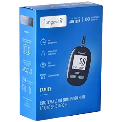 Глюкометр Лонгевита (Longevita Family) — Фото 1