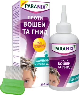 Параникс шампунь противопедикулезный с расческой 200 мл — Фото 1