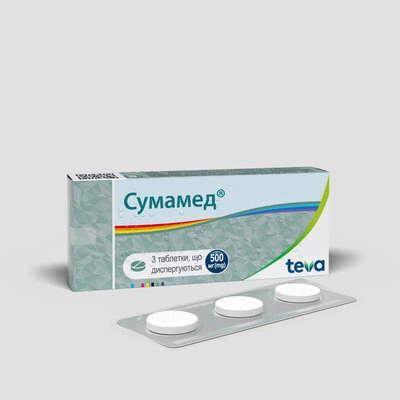 Сумамед таблетки диспергирующиеся 500 мг №3 — Фото 4
