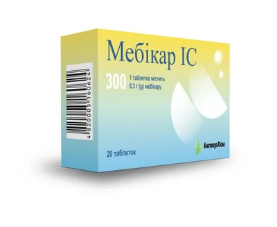 Мебикар IC таблетки 300 мг №20 — Фото 1