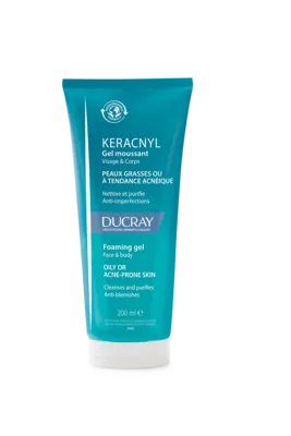 Дюкрей (Ducray) Керакнил гель очищающий для лица и тела 200 мл — Фото 1