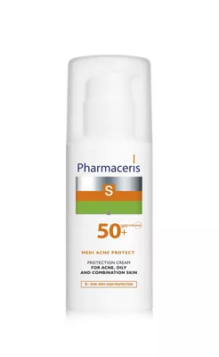 Фармацерис S (Pharmaceris S) солнцезащитный крем для кожи лица с акне SPF50 50 мл — Фото 2