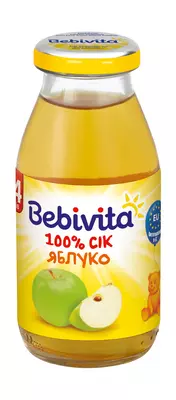Сік Бебівіта (Bebivita) яблуко з 4 місяців 200 мл — Фото 1