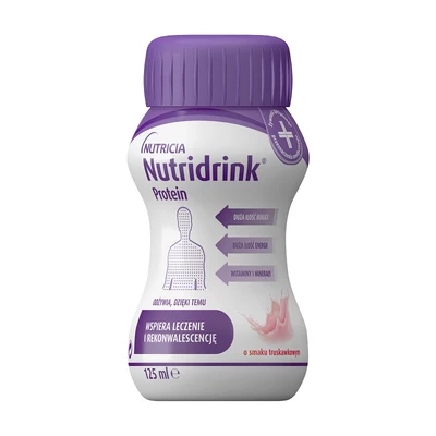 Нутрідрінк Протеїн (Nutridrink Protein) зі смаком полуниці 125 мл 4 флакона — Фото 2