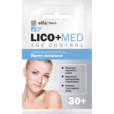Ельфа Фарм (Elfa Pharm) Лісо+Мед маска зволожуюча проти зморшок 30+ 20 мл — Фото 1