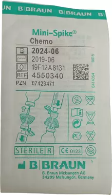 Канюля для аспирации или инъекции Мини-Спайк Плюс (Mini Spike Plus) для забора медикаментов красная 1 шт — Фото 2