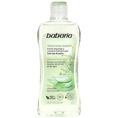Бабария (Babaria) Тоник для лица с алоэ вера и ромашкой успокаивающий 200 мл — Фото 1