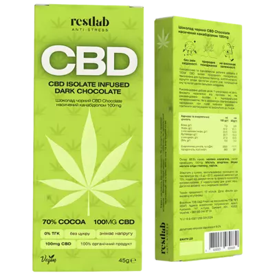 CBD шоколад с канабидиолом 45 г — Фото 1