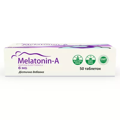 Мелатонин-А таблетки 6 мг №50 — Фото 3