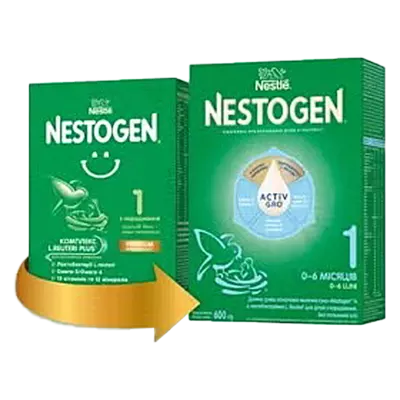Суміш молочна Нестле Нестожен 1 (Nestle Nestogen) з народження 600 г — Фото 1