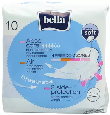 Прокладки Белла Перфекта Ультра Блу (Bella Perfecta Ultra Blue) 4 капли 10 шт — Фото 2