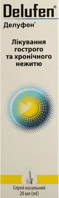 Делуфен спрей назальный флакон 20 мл — Фото 1