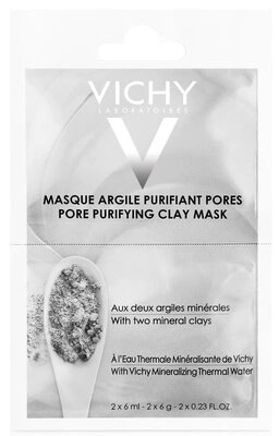 Виши (Vichy) Маска минеральная очищающая с глиной для лица 6 мл 2 шт — Фото 1
